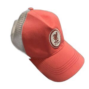 #084 - '47 Brand Stitched Logo Liverpool FC Trucker Snapback Pink White Mesh